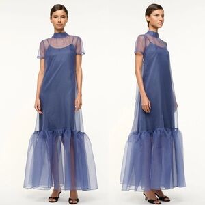 STAUD | NWT! CALLUNA DRESS NAVY SIZE: XL
